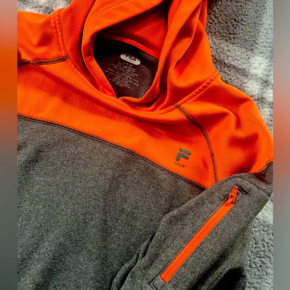 FILA Sport hoodie with zipper storage on sleeve